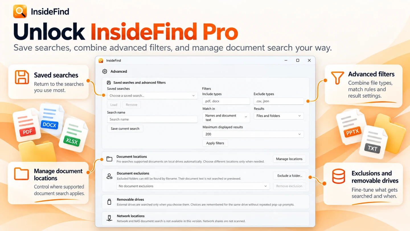InsideFind, authentic Microsoft Store listing screenshot